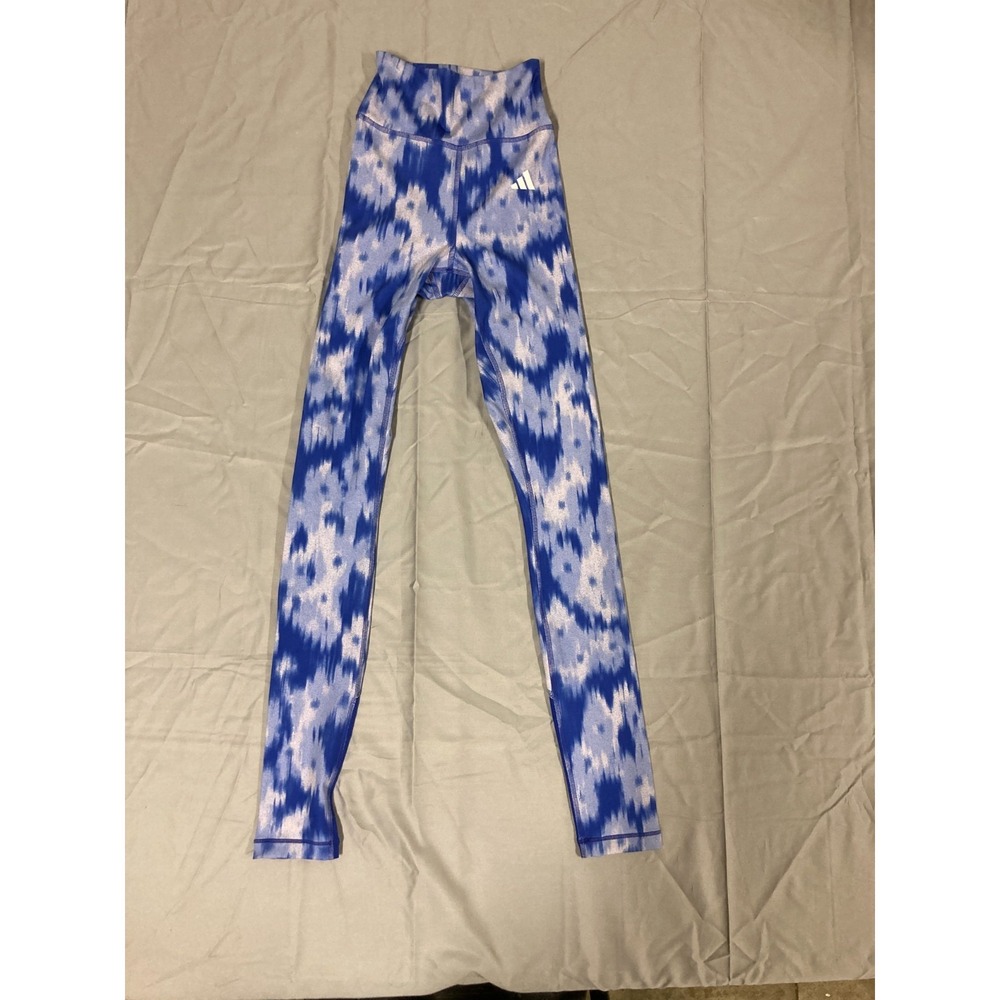 Adidas Optime Essentials Leggings Women's Size XS Flower Tie-Dye Allover Print
